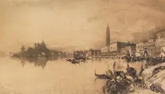 Thomas Moran, The Gate of Venice, etching on paper, 1888