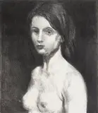 Raphael Soyer, La Fornarina, lithograph, 1971