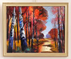 Beyond the Birch by Michael Schofield, oil on canvas, 2021, offered Aug 2026