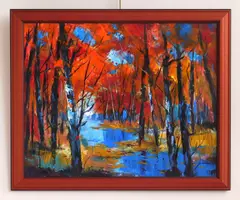 Bluewater Forest by Michael Schofield, oil on canvas, offered Aug 2026