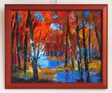 Michael Schofield, Bluewater Forest, oil on canvas