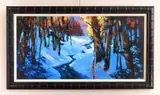 Michael Schofield, Frozen Creek, oil on canvas, 2021
