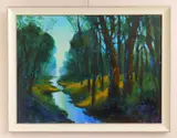 Michael Schofield, Trees at Tranquility, oil on canvas, 2017