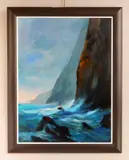 Michael Schofield, Wispy Waters, oil on canvas, 2020