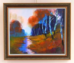 Michael Schofield, Maple Creek, oil on canvas, 2022