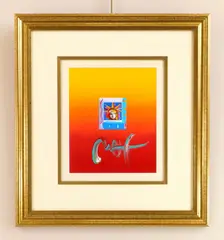 Peter Max, Liberty Head, mixed media on paper