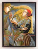 Oleg Zhivetin, The Date, oil on canvas