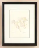 Horse Study color by Guillaume Azoulay, pencil on paper, 2018, offered Aug 2026