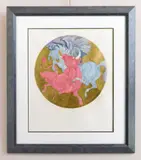 Guillaume Azoulay, Taurus, etching with hand-coloring