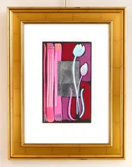 Simon Bull, A Thing Called Love, etching in colors