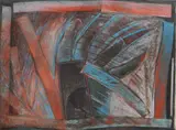 David Haberman, A Seven Deadly, mixed media on paper, 1988