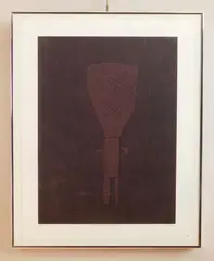 Marvin Jones, Figure with a Squirmy Background, lithograph in color