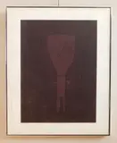 Marvin Jones, Figure with a Squirmy Background, lithograph in color