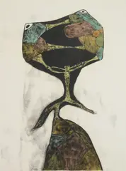 Marvin Jones, Transparent Figure, lithograph in color