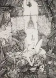 Philippe Mohlitz, La Vierge aux Etrons, engraving, 1981