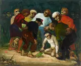 The Jumping Frog of Chilo by Albert Pels, oil on canvas, offered Jun 2026