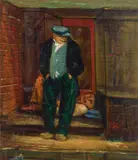 A Late Morning Sleeper by Albert Pels, oil on Masonite, offered Jun 2026