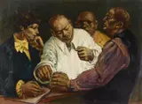 Executive Meeting by Albert Pels, oil on canvas, offered Jun 2026
