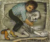 Horsey Back Ride on Death by Albert Pels, oil on canvas, offered Jun 2026