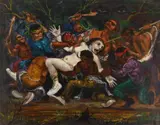 Wilding- Rape of by Albert Pels, oil on canvas, offered Jun 2026