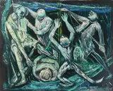 Even in Death I hold out my Hand to my Brother by Albert Pels, oil on canvas, offered Jun 2026