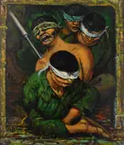 Prisoners Ready to be Executed by Albert Pels, oil on canvas, offered Jun 2026