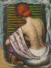 Female with Red Hair by Albert Pels, oil on canvas, offered Jun 2026