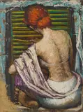 Female with Red Hair by Albert Pels, oil on canvas, offered Jun 2026