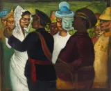 Costume Diplomatic Ball by Albert Pels, oil on canvas, 1985, offered Jun 2026