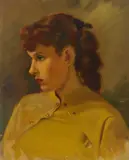 Portrait of a Woman in a Yellow Blouse by Albert Pels, oil on canvas, offered Jun 2026