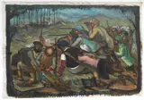 Afghanistan Resistance Fighters by Albert Pels, oil on canvas, 1981, offered Jun 2026