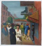 Brooklyn Street Scene by Albert Pels, oil on canvas, offered Jun 2026