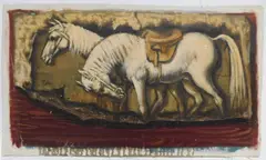 Tan Horses by Albert Pels, oil on canvas, offered Jun 2026
