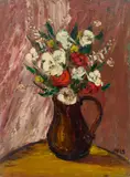 Floral Still-Life by Albert Pels, oil on canvas board, offered Jun 2026