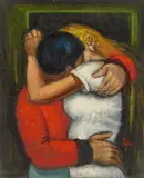 A Soul Kiss by Albert Pels, oil on canvas adhered to board, offered Jun 2026