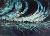 Storm coming by Albert Pels, oil on canvas, offered Jun 2026