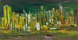 City Skyline by Albert Pels, oil on canvas, offered Jun 2026