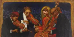 String Quartet by Albert Pels, oil on canvas, offered Jun 2026