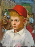 Boys Playing Soldiers by Albert Pels, oil on canvas, offered Jun 2026