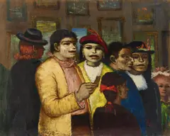 Albert Pels, Soho, oil on canvas