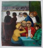 Kelly's Emerald Bar by Albert Pels, oil on canvas, offered Jun 2026