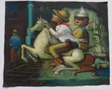 Ride Him Cowboy by Albert Pels, oil on canvas, offered Jun 2026