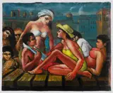 Roof Sun Deck by Albert Pels, oil on canvas, offered Jun 2026