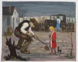 Albert Pels, Share Cropper, oil on canvas