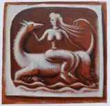 Albert Pels, Mythological Scene, oil on canvas (unstretched)