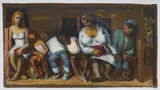 Albert Pels, Sleepaway, Works While You Sleep, oil on canvas (unstretched)