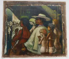 Pimp and His Stable of Girls- Go Get Them, Girls by Albert Pels, oil on canvas, offered Jun 2026