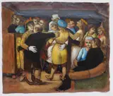 Albert Pels, Star Lite Diner & Dance, oil on canvas (unstretched)