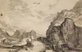Boetius à Bolswert, Mountainous Landscape, engraving