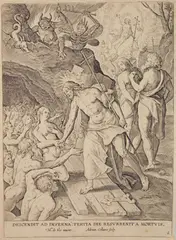 Adriaen Collaert, Descendit ad Inferna, engraving